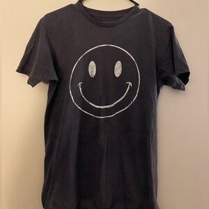 Smiley Face Charcoal Gray T-Shirt